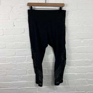 Lululemon Women's High Rise Activewear Leggings Stretch Solid Black Size 10
